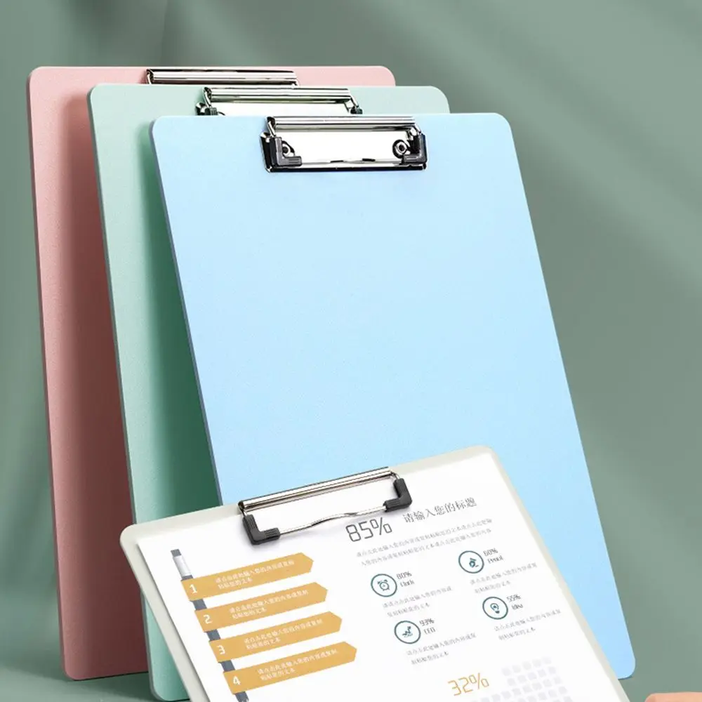 Office Stationery Supplies Document Paper Holder Clip Board Writing Pad File Folder Plastic Clipboard Splint Memo Clip