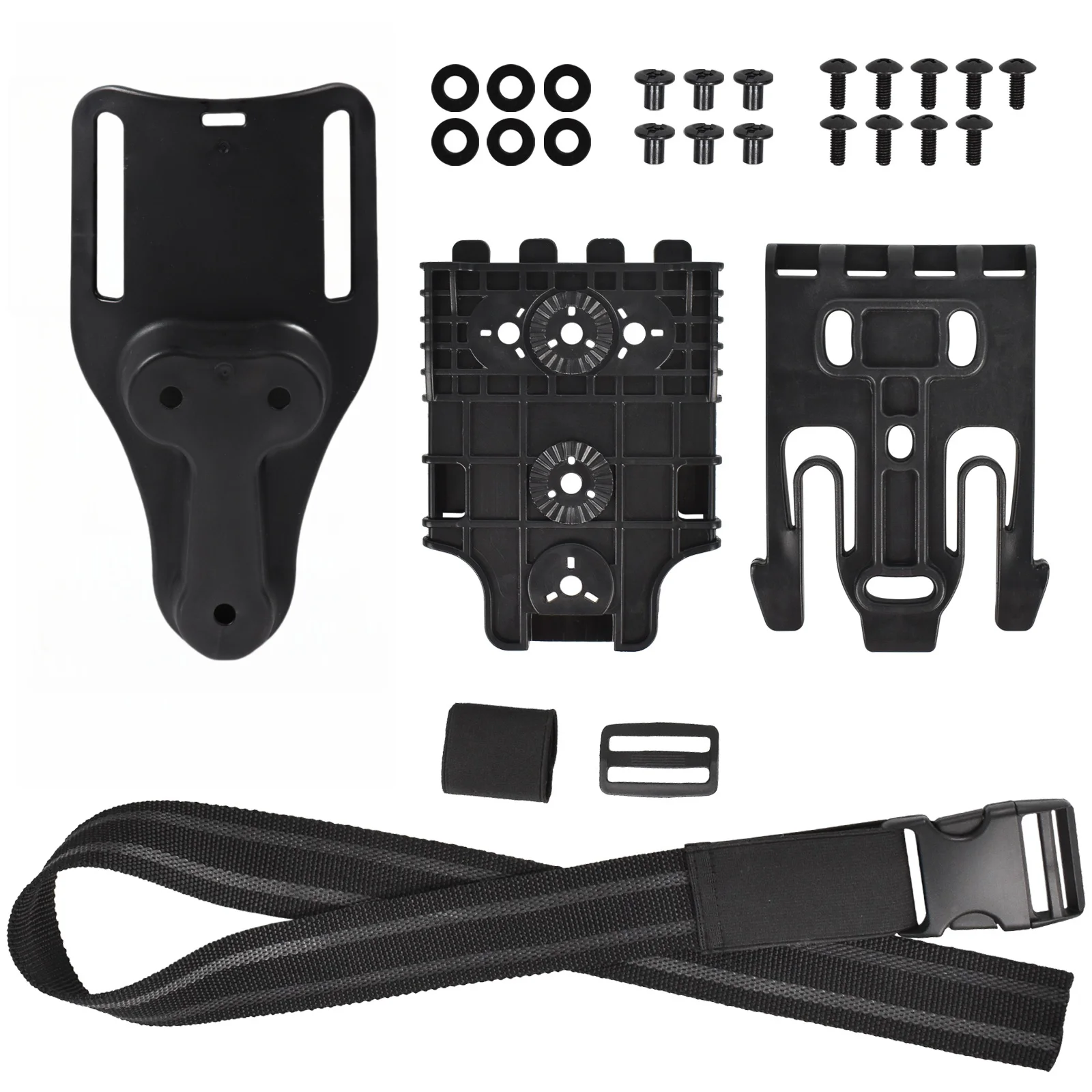 Quick Release Tactical Drop Leg Holster Kit - Set of 3 with Belt Loop & Comfort Fit for Outdoor Activities