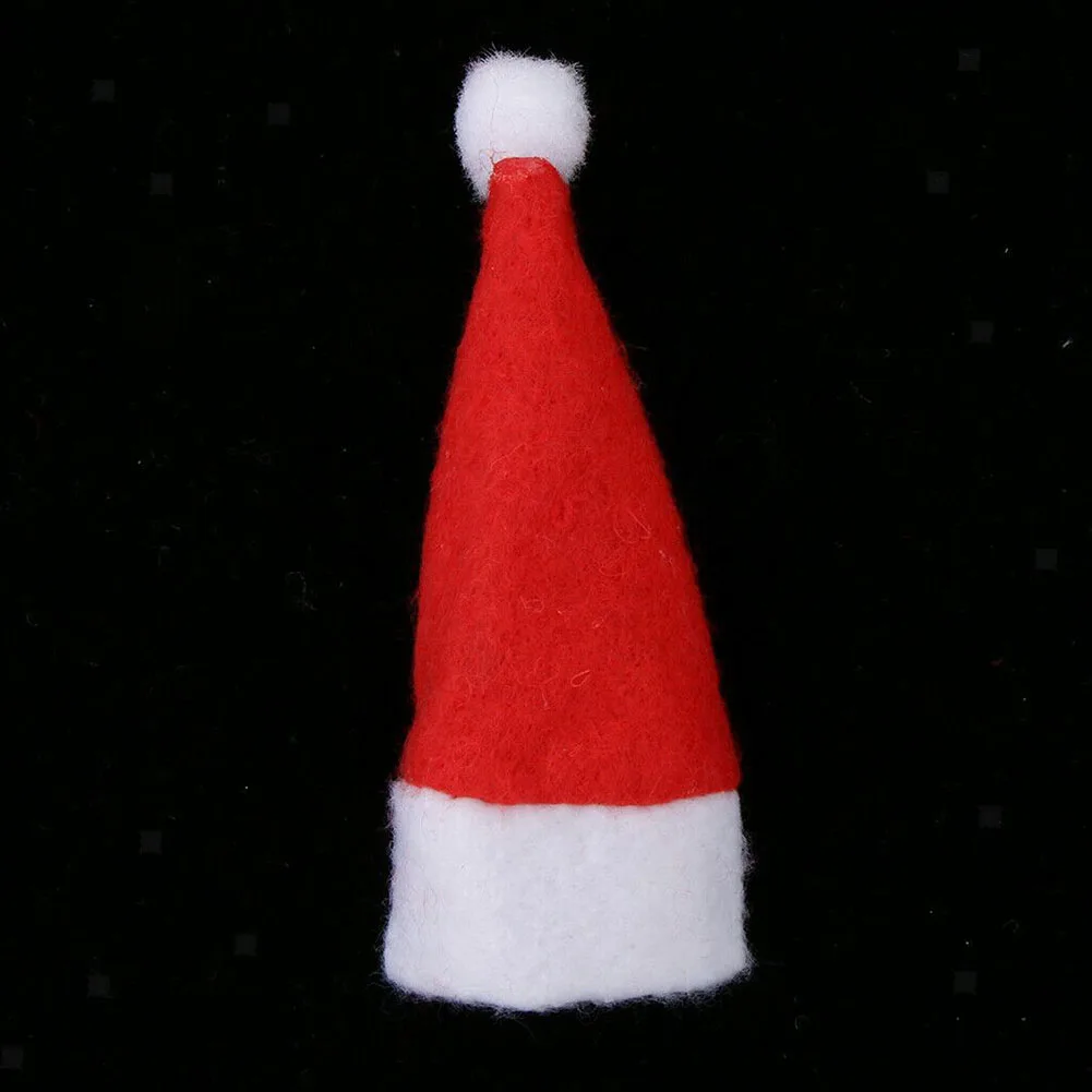 

Candy Topping Christmas Hat Accessories Xmas Arts Crafts Creative Cute DIY Wedding 50/100Pack With Lollipop Decor