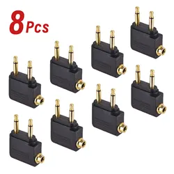 Universal 3.5MM Audio Splitter Adapter for Airplane Headphone Jacks (8pcs)