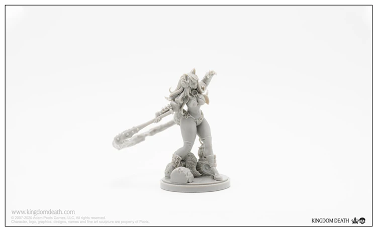 Die-cast resin Studio KD EX10 Halloween resin white model 3