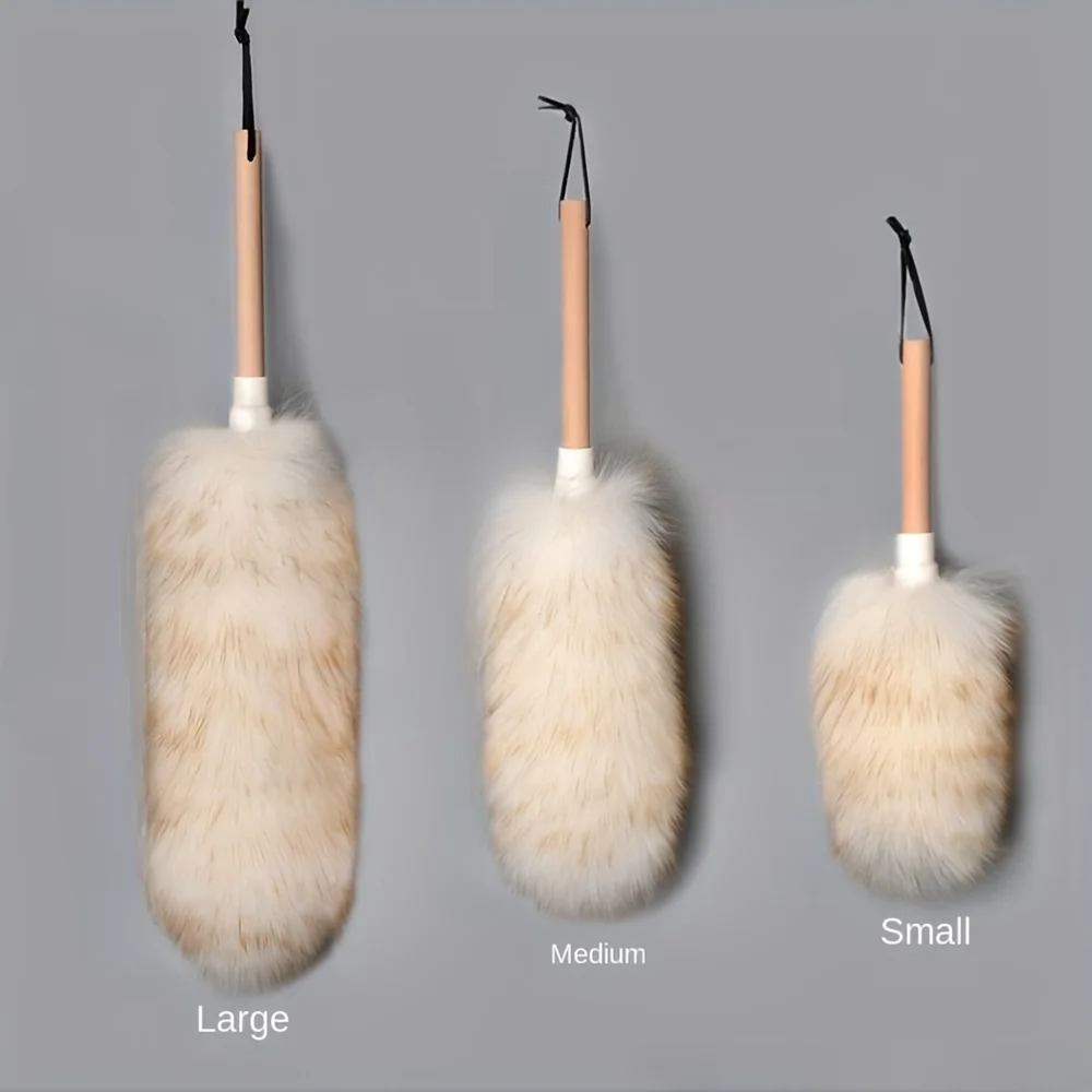 Household Anti-static Wool Duster Brush For Sofa Furniture Car Bedroom Cleaning