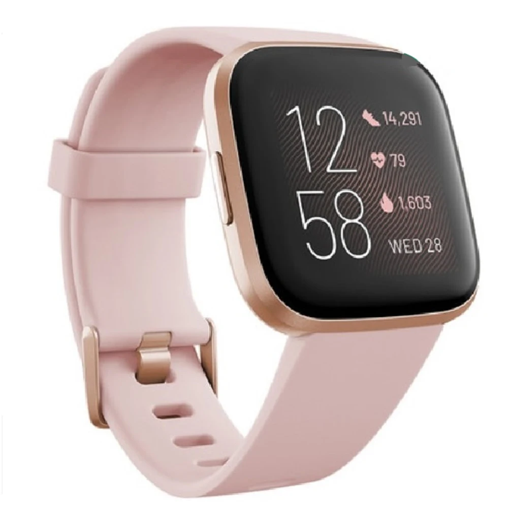 Silicone Band for Fitbit Versa 2 Strap Replacement Smart Watch Accessories for Fitbit Versa Lite Waterproof Bracelet Wristband