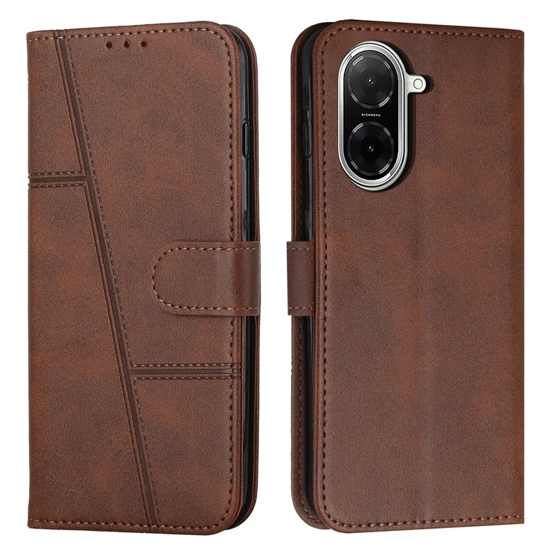 Sleek Leather Flip Wallet Book Cover - Protective Phone Case
