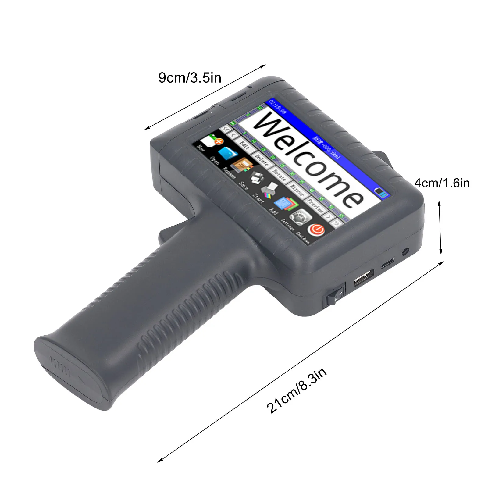 KD481 N Handheld Inkjet Printer HD LED  Support Multi Language Portable Mini Logo Printer Handheld Inkjet Printer