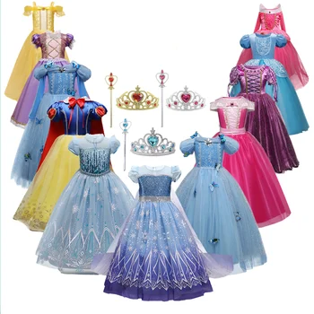 Girls Encanto Cosplay Princess Costume For Kids 4-10 Years Halloween Carnival Party Fancy Dress Up Children Disguise Clothing 1