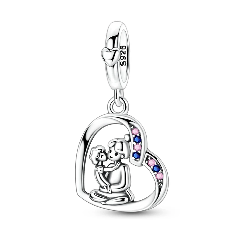 925er Sterlingsilber Charms Perlen Engel Schildkröte Hund Hase Kamera Anhänger passend für Original Armband DIY Schmuck Geschenk für Frauen – Detail 38