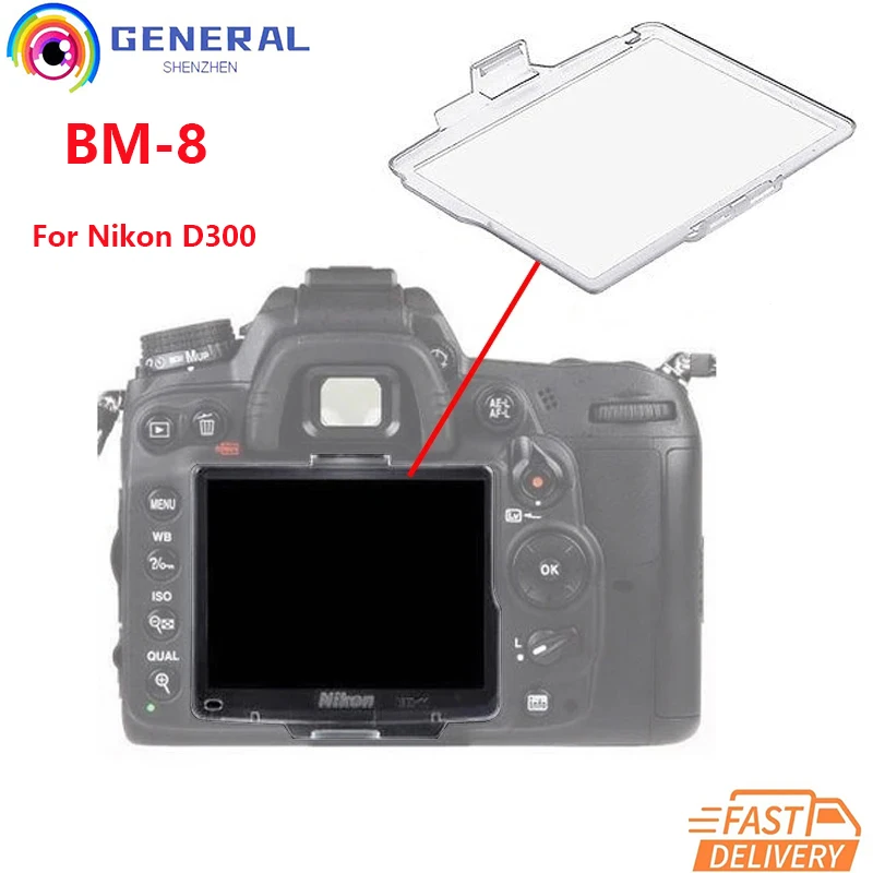 Bm-8 Protezione Antipolvere Per Monitor In Plastica Per Nikon D300 D300S