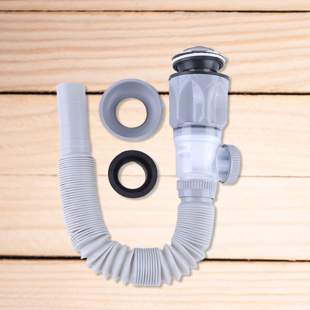 Retractable Deodorant Sewer Drainage Water Hose Wash Basin Drainer Horizontal Drainage Pipe Bathroom Kitchen Accessories
