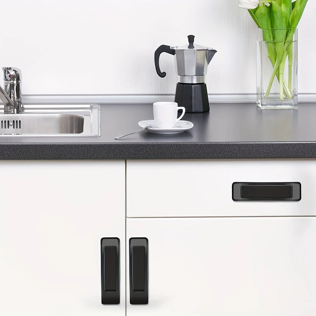 2pcs Punch-free Door And Window Handle