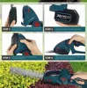 2 IN1 Electric Hedge Trimmer Pruning Saw Cordless Handheld Weeding Pruning Shear Shrub Mower Garden Tool For Makita 18V Battery 6
