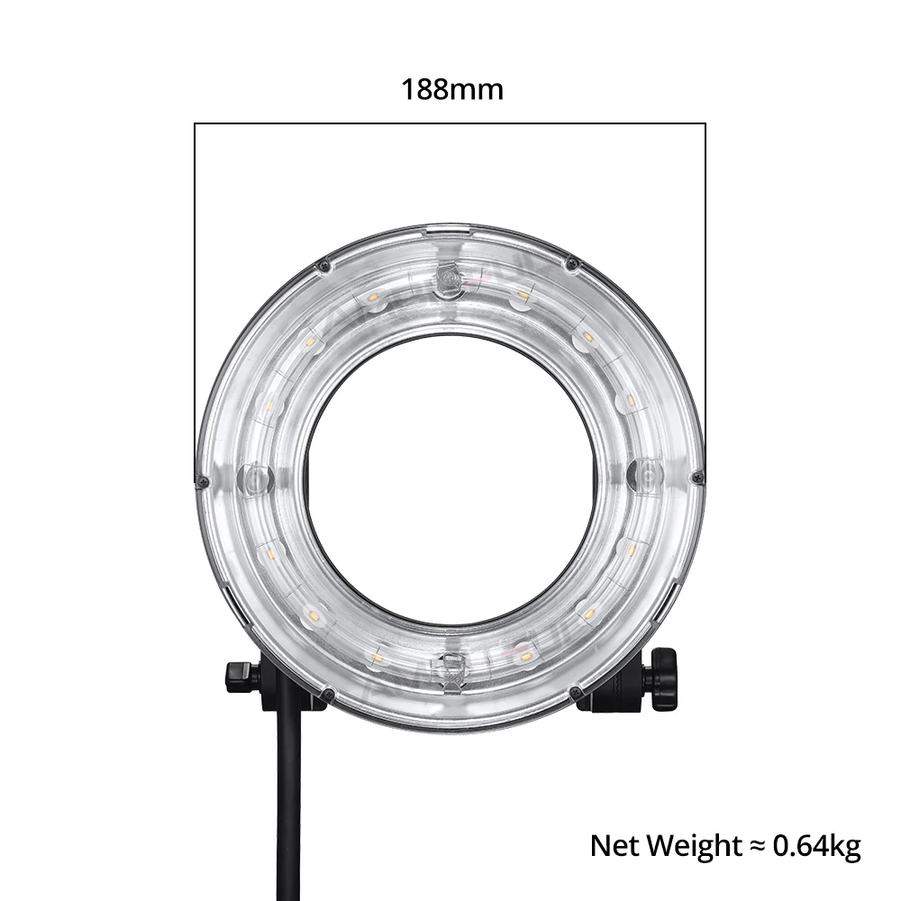 Godox R200 200W LED Ring Light Speedlite Flash Light Head for Sony Canon Nikon Fuji Olympus Camera Godox AD200 AD200Pro Flash