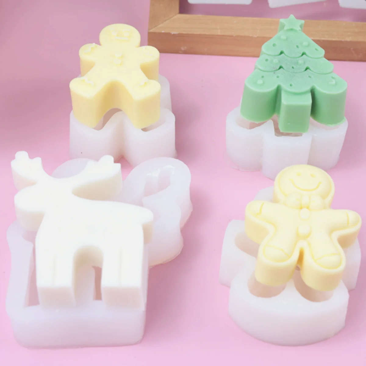 Silicone Nutcracker Mold for Handmade Scented Candles Resin Making DIY 