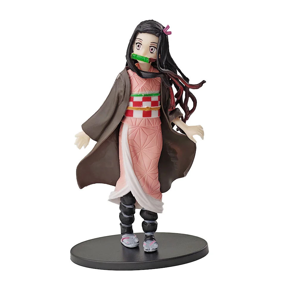 Anime Demon Slayer Kimetsu no Yaiba Figure Kamado Tanjirou Action Figure Agatsuma Zenitsu Nezuko Warrior PVC Model Toys