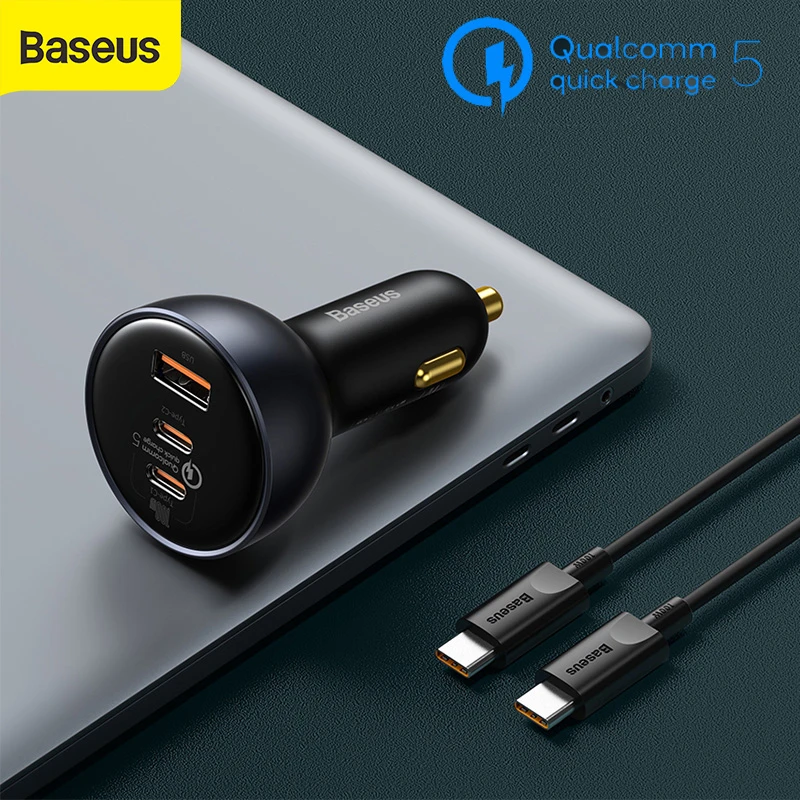 Baseus 160w Car Charger Quick Charge Qc 5.0 Car Phone Charger For