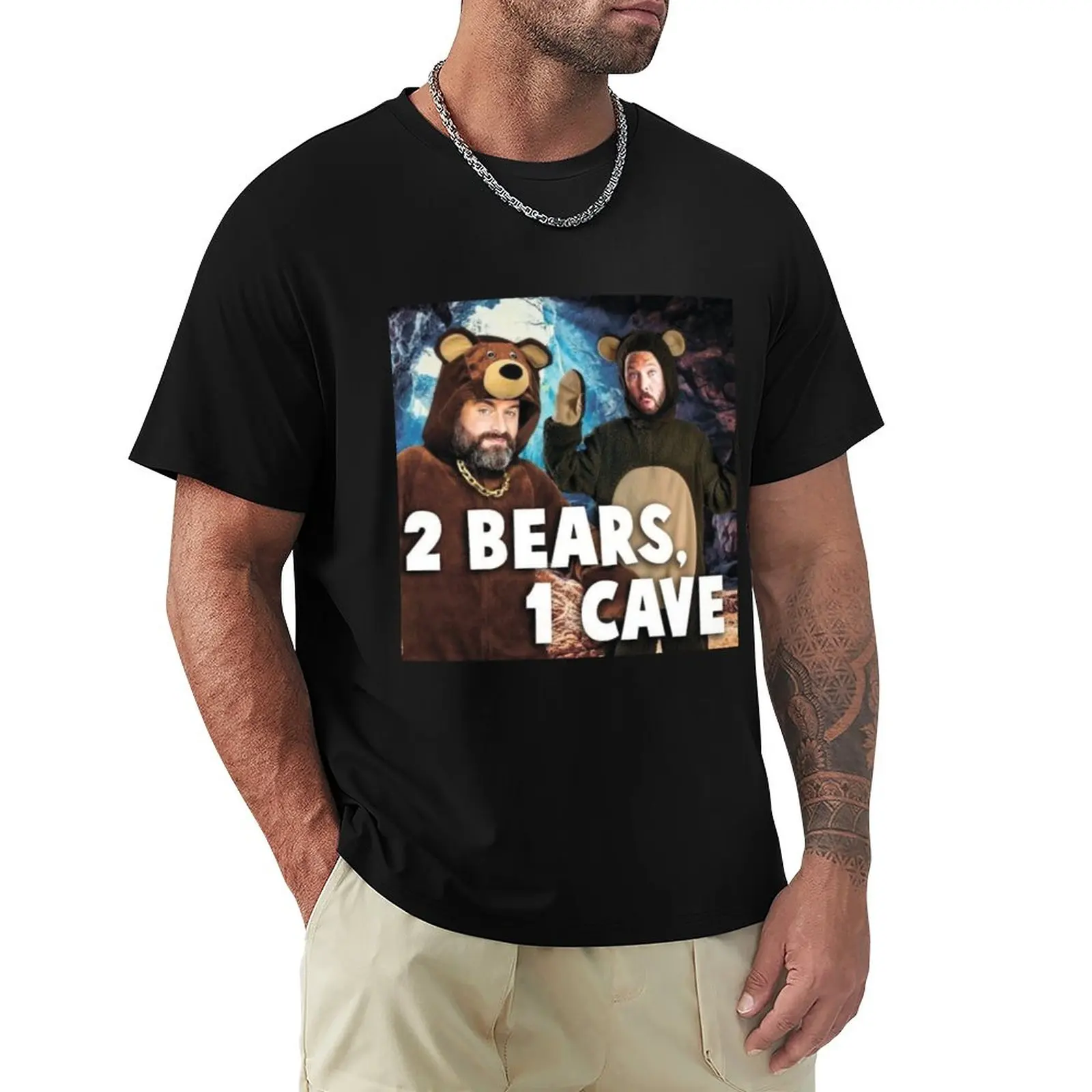 Tom Segura 2 Bears 1 Cave T-Shirt Camicetta Ad Asciugatura Rapida Kawaii Clothes Maglietta Da Uomo