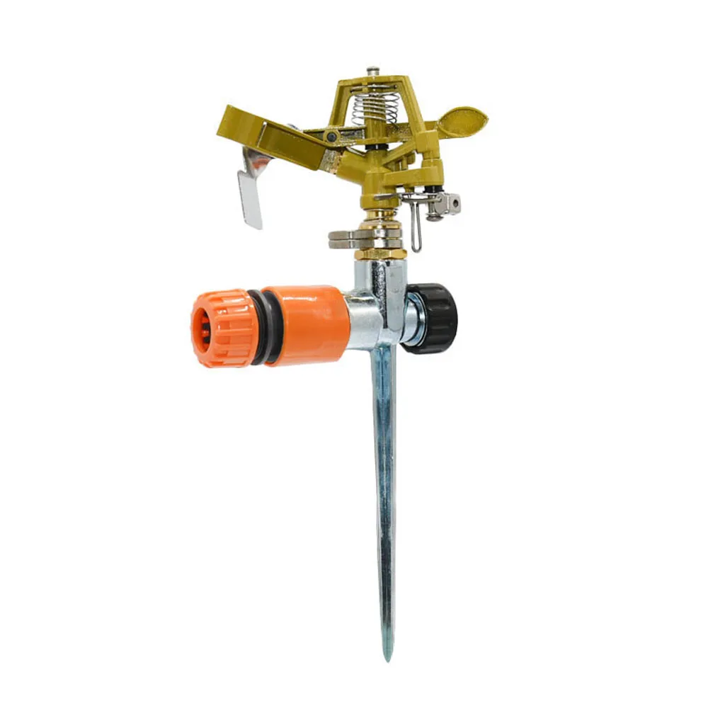 Garden Farm 360 Degree Rotating Jet Sprinkler Metal Support Micro Sprinklers System Zinc Alloy Nozzle Irrigation