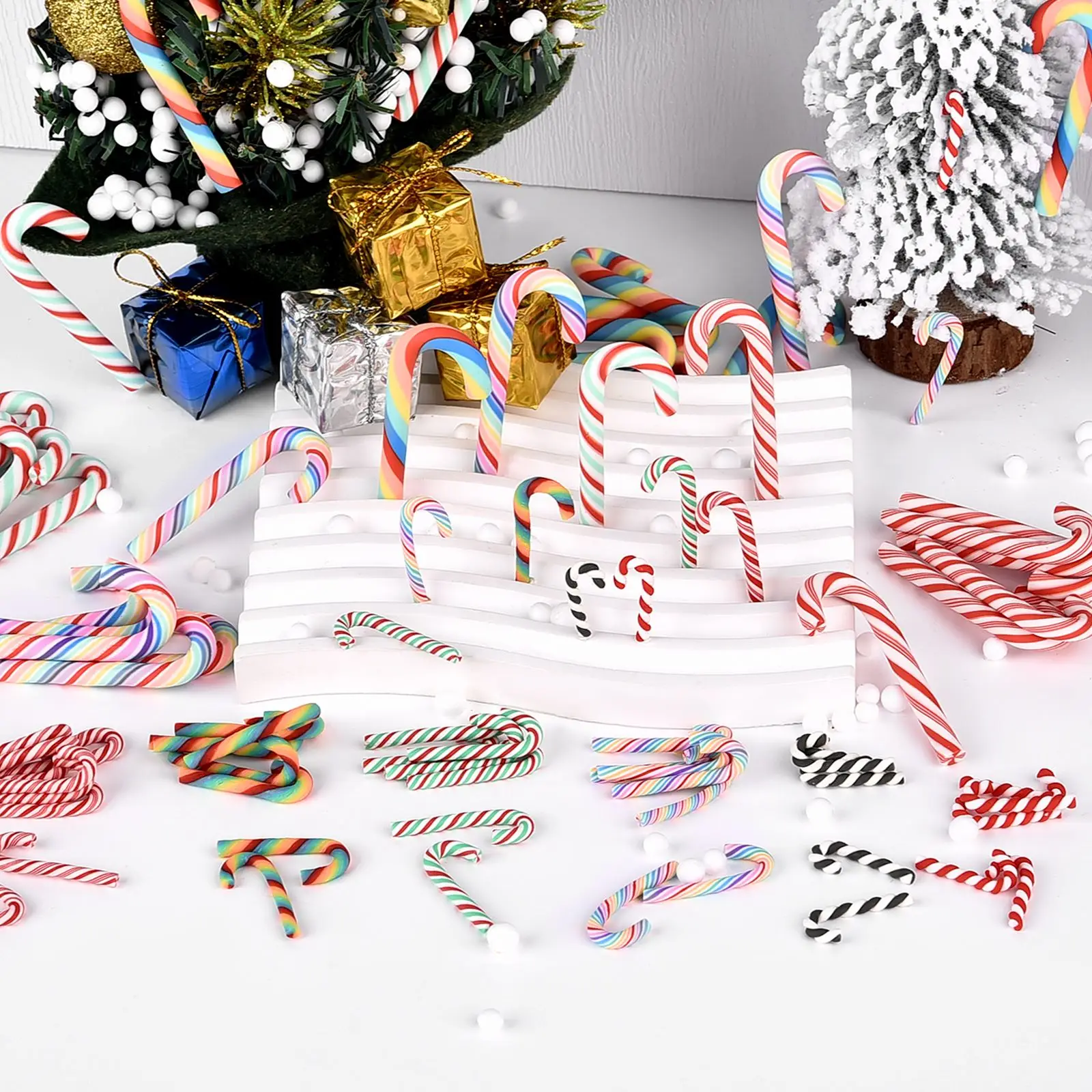 Christmas Candy Canes Christmas Tree Decorations Xmas Tree Pendants Jingle Bells Xmas Party Home Ornaments Gifts