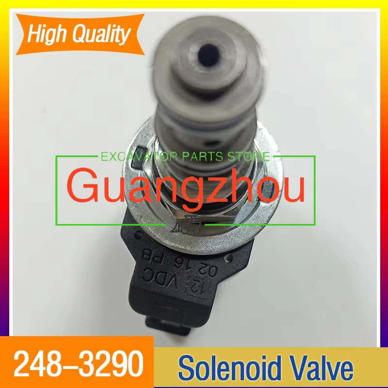 for Caterpillar 414E 416E 953C 248-3290 Engine Stop Solenoid 2483290 Higher Quality Excavator Accessories Solenoid Valve New