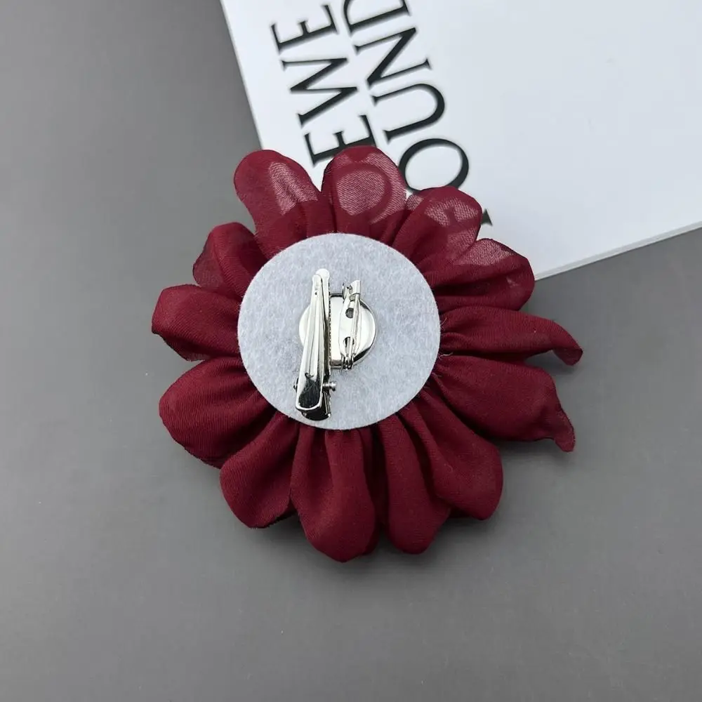Gifts Multi-layer Large Flower Brooch Fabric Jewelry Accessories Collar Flower Handmade Lapel Pins Party