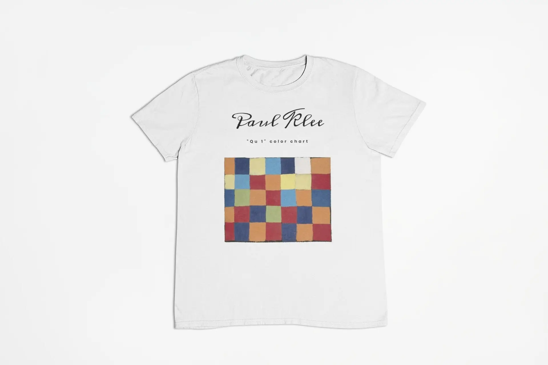 Paul Klee Qu1 T-Shirt Con Tabella Dei Colori/Cubismo Expressionismo
