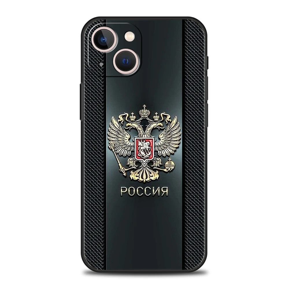 Russland russische Flaggen Handy hülle für iPhone 16 15 14 13 12 Pro Max 11 Pro Max 7 8 plus xs xr stoß feste Softshell-Capas – Detail 2