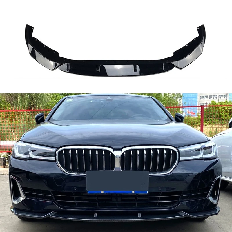 

3PCS Front Bumper Lip Splitter Kit Diffuser Spoiler For -BMW 5 Series G30 G31 Late Stage 2021 2022 520I 525I 530I