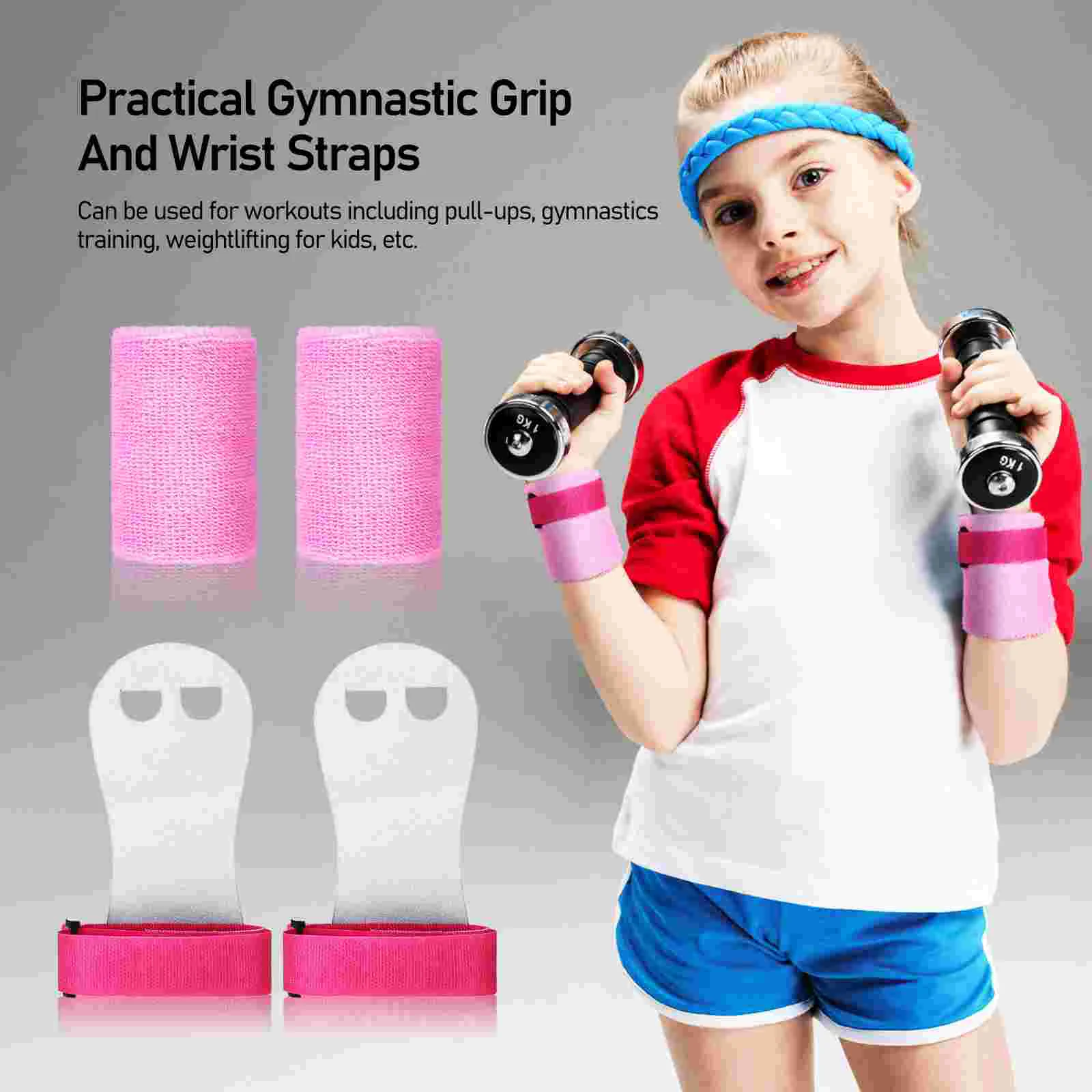 Hand Strap Gymnastics Wristbands Girls Sweatbands Bar Grips Palm Cover Equipment Kids