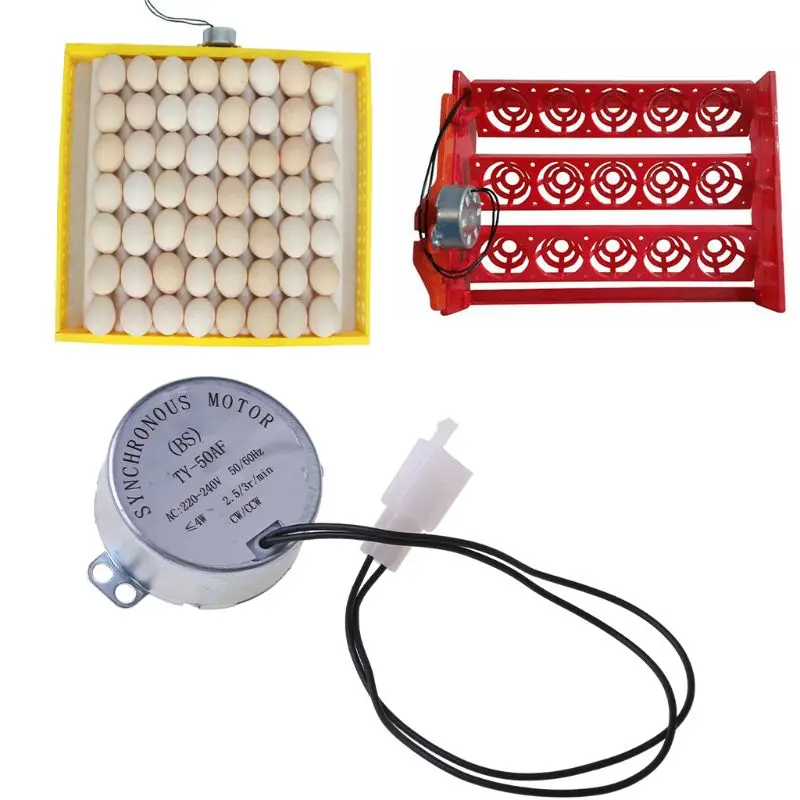 AC Motor 220V Chicken Egg Turner Motor Components For Farm Hatcher Incubator Brooder