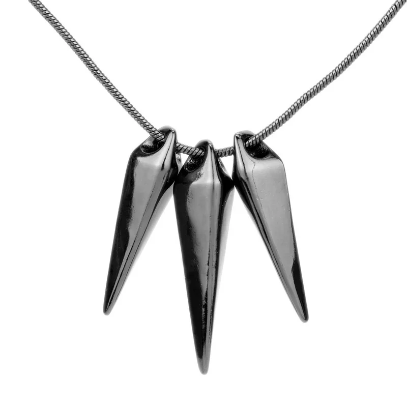 masquerade mask necklace pendant half face mask Black Panther Necklace Black Panther Mask Wolf Teeth Plated Gold Pendant Clavicle Chain