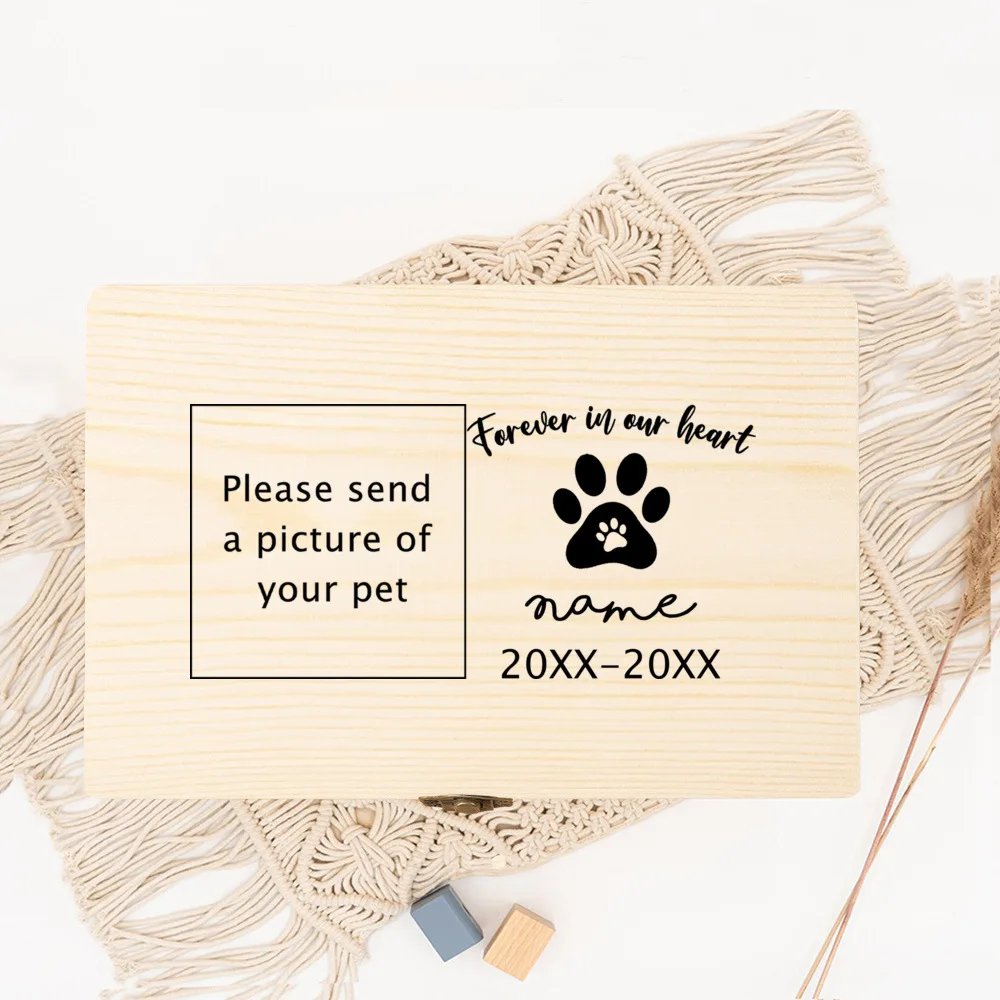Cremation Urn Pet Memorial Stones Personalized Pet Photo Customize Name Urns for Dog or Cat Remains Ashes
