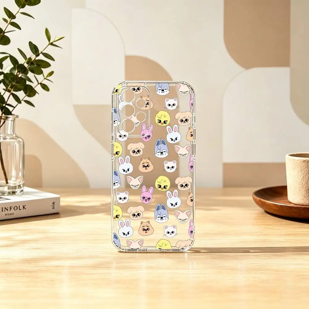 S-Stray-Kids S-Skzoos Kpop Gift Transparent Silicone Soft Phone Case