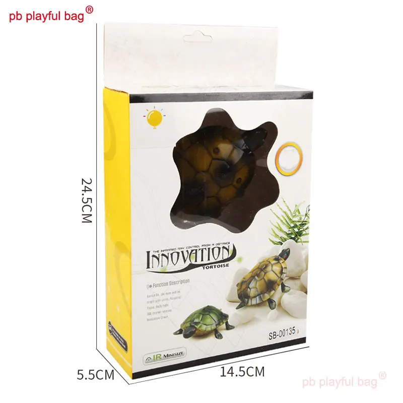 PB Playful Bag Infrared remote control simulation turtle model Wireless electric Luminous children's toys Creative gifts VG48 5