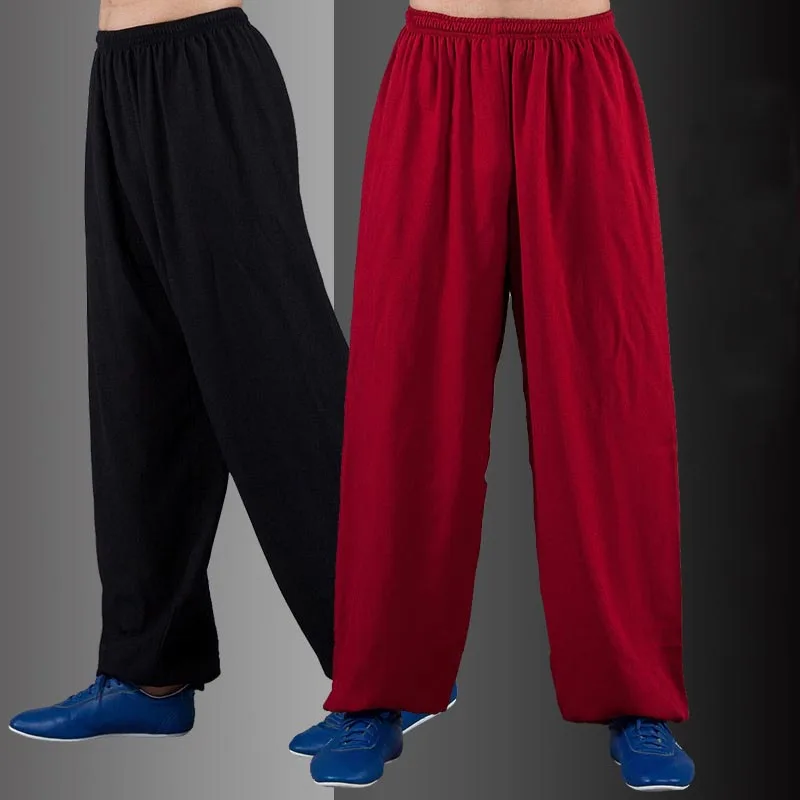 Polyester Tai Chi Pants for Men and Women Martial Arts Training Pants Karate Judo Trousers Taekwondo Kung Fu Running Yoga martial art trousers tai chi trousers
