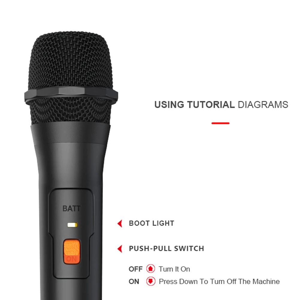 

Портативный микрофон 2,2-3 в, ABS, черный цвет, для телефона, микрофон для караоке, USB-приемник V16U VHF, Профессиональный с адаптером и кабелем