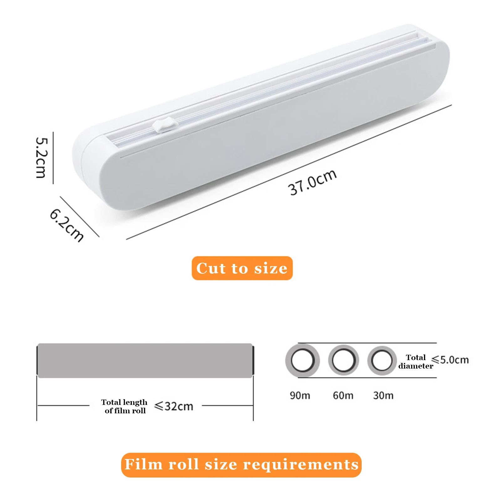 Cucina foglio di alluminio pellicola trasparente scatola di taglio di carta  scatola di immagazzinaggio taglierina pellicola
