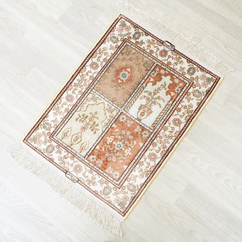 Pure Silk Hand-Knotted Persian-Style Rug 1