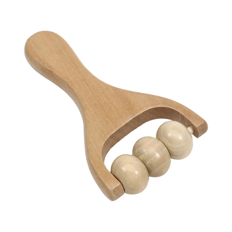 1Pcs Wooden Massage Rollers Neck Roller Massager Wooden Trigger Point Roller Massager Muscle Roller for Back face Waist Leg Arm