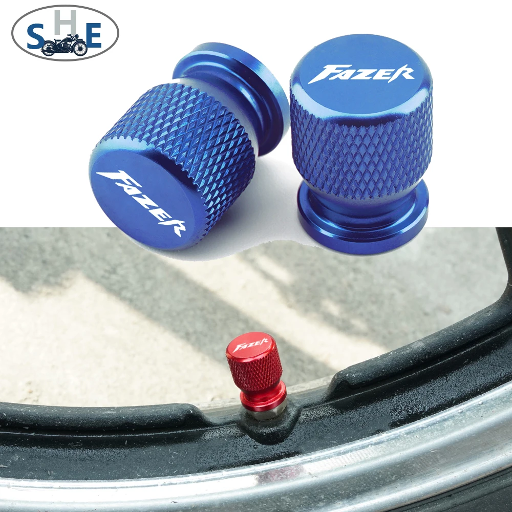 

For Yamaha FZ1 FZ6 FZ600 FZ6R FZ8 Fazer Motorcycle CNC Accessories Wheel Tire Parts Valve Stem Caps Cover