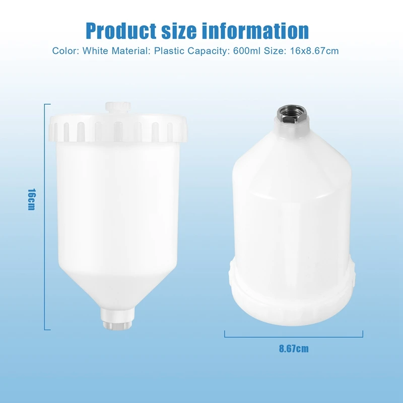 600Ml Paint Watering Can Air Spray Tool Plastic Pot Thread Connector Spray Tool