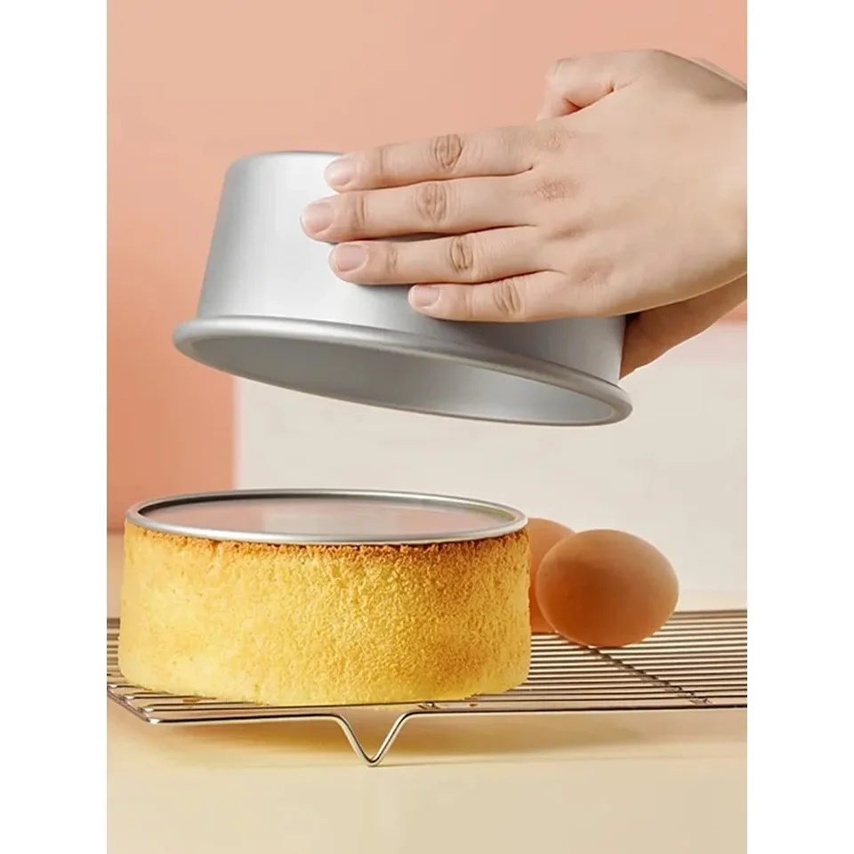 Woobroo Set Of 3 Round Cake Tins For Baking, 8 Inch Aluminium Cake Tins, Layer Cake Pans/Oven Bakeware, Ideal For Birthday, Christmas, Wedding Sponge Cakes, Mirror Polished, Dishwasher Safe - View #12