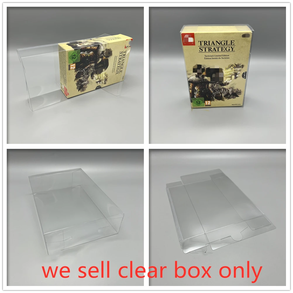 Pet Box Protector Per La Strategia Del Triangolo Raccogliere Scatole Per Switch Ns Game Case Shell Clear Display Case Per Eur Edition