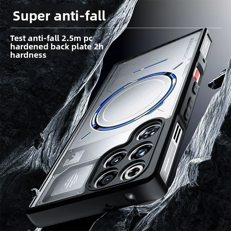 Magnetic Luxury Armor Frosted Transparent Phone Case