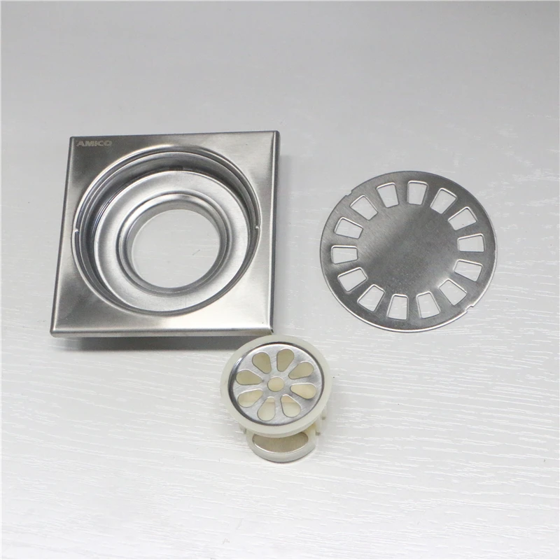 Description Picture 5 of item304 Stainless Steel Floor Drain Ordinary Bathroom Toilet Kitchen Balcony Dedicated To Prevent Odor Shower Drain Thick