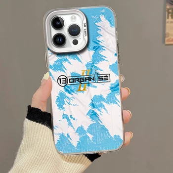 Coque de téléphone Rappeur JUL 13 organiser pour iPhone 16 12 13 14 15 Pro Max Plus couleur galvanisée argent IMD Laser coque