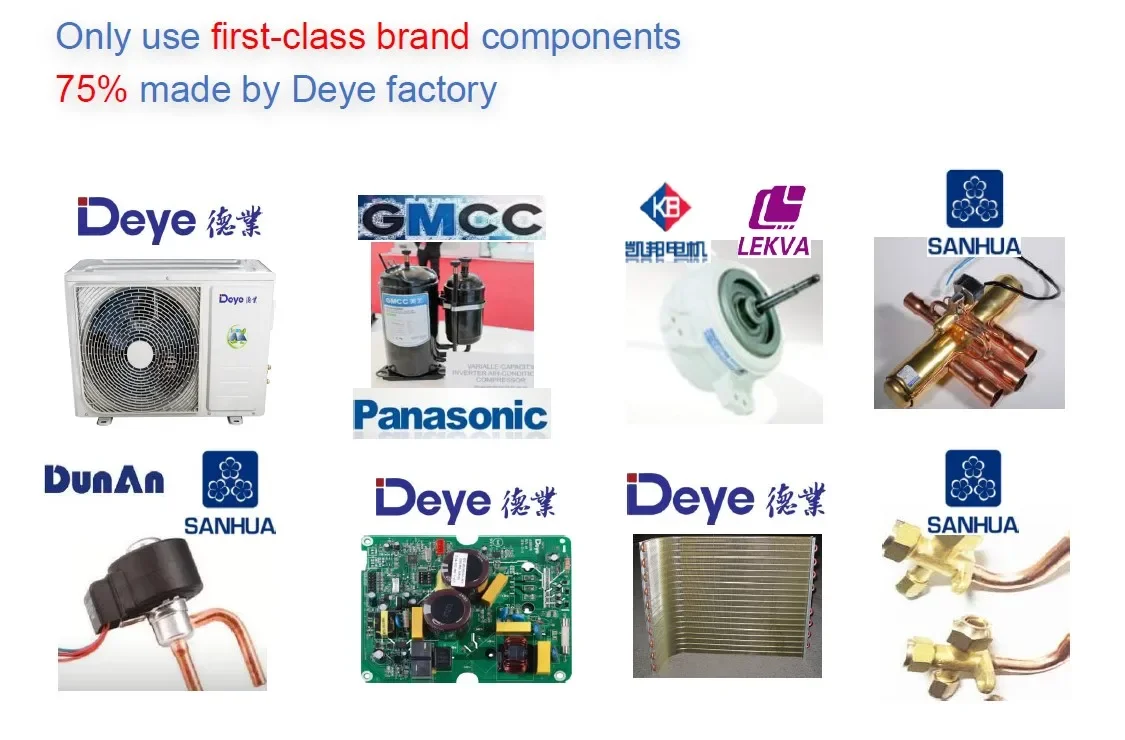 New Products 48V Dc Air Conditioner 12000btu Solar Air Conditioner 1.5HP 1 Ton Air Cooler For 14-21m2 Room Use 5