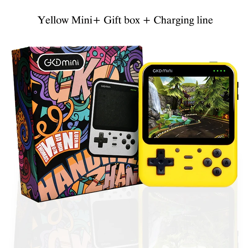 New POWKIDDY GKD Mini Handheld Game Console 3.5 IPS Screen ZPG Open Source GKDMINI Retro Gaming Players PS Children's Gifts 