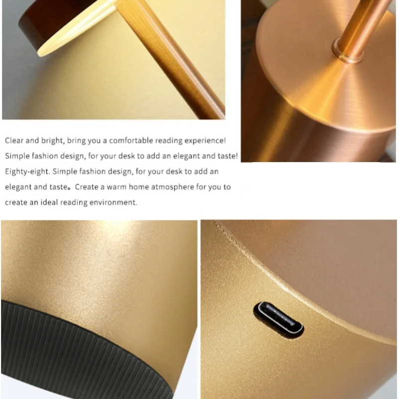 Bar Dining Bar Qingba Light Luxury Cafe Atmosphere Night Light Table Lamp Decorative