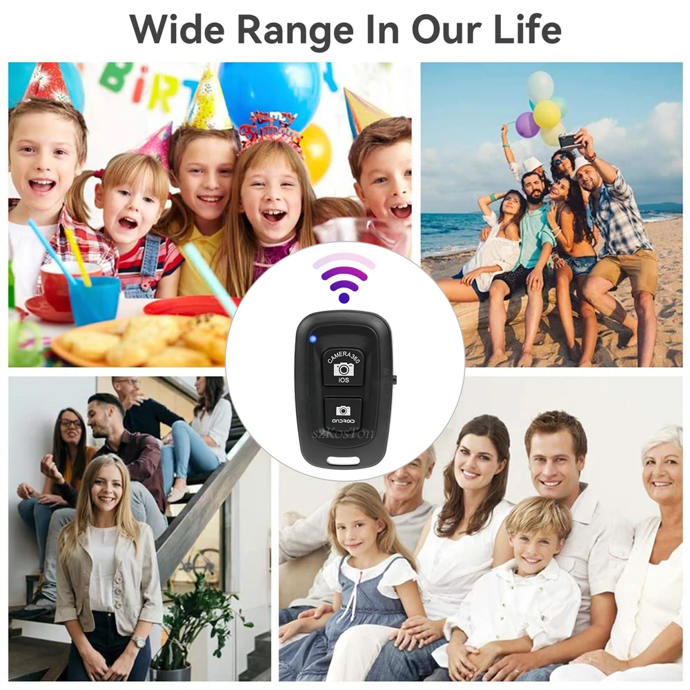 Wireless Remote Shutter Adapter Release Selfie Accessory for Mobile Phone Camera Control