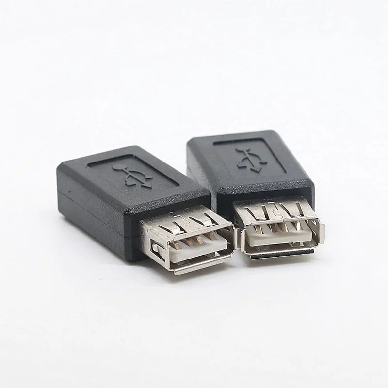 New Black USB 2.0 Type A Female to Micro USB B Female Adapter Plug Converter usb 2.0 to Micro usb connector